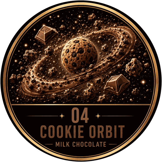 Cookie Orbit — Chocolate Tripz milk chocolate flavor coin