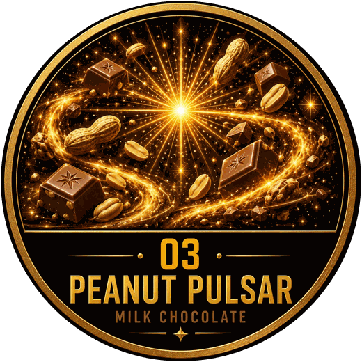 Peanut Pulsar — Chocolate Tripz milk chocolate flavor coin